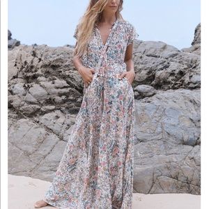 Auguste Spring Rose Wylde Maxi Dress Natural